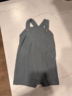 Kate Quinn Kids Strapped Romper in Slate Blue